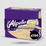 Alpella 3Gen White Chocolate Covered Wafer Bar - 28g  x 144 Pieces