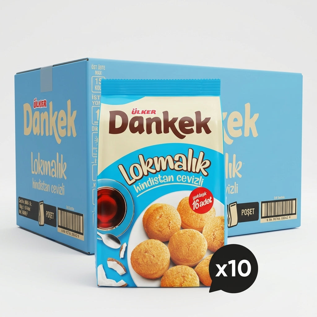 Dankek Coconut Cake in Single Serve Bag - 160g x 10 Bags