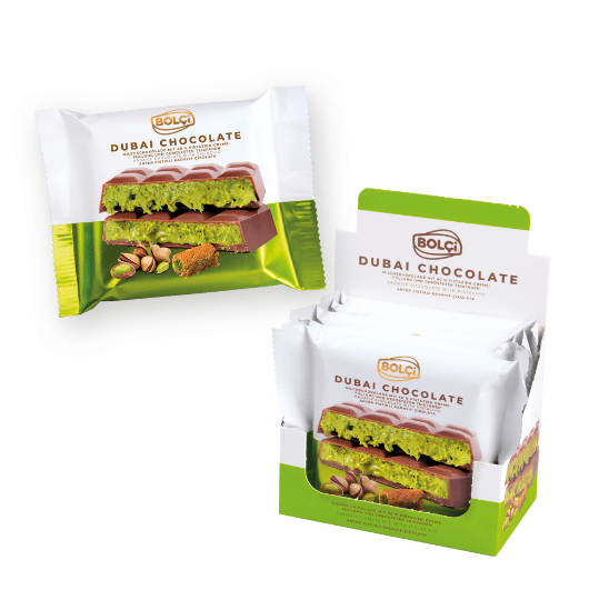 Kadayif Chocolate with Pistachio | Best Kadayif Dubai Chocolate Bar - 45 Pieces x 100g