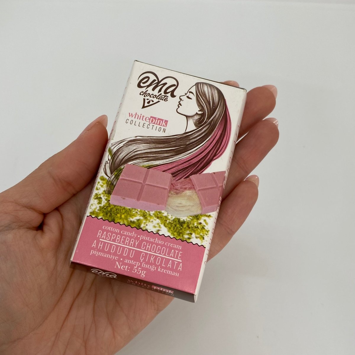 Angel Hair Raspberry Chocolate with Pistachio & Cotton Candy - 55gr - Aladdin Business