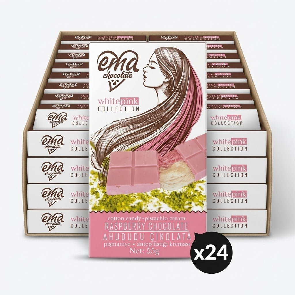 Angel Hair Raspberry Chocolate with Pistachio & Cotton Candy - 55gr - Aladdin Business