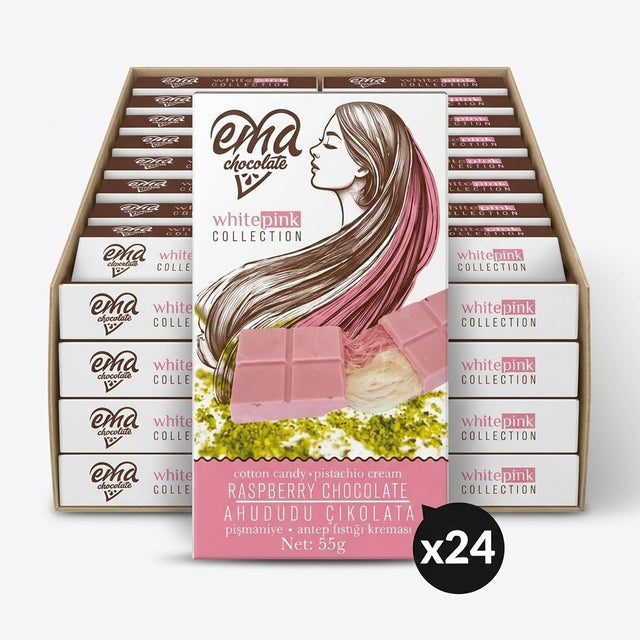 Angel Hair Raspberry Chocolate with Pistachio & Cotton Candy - 55gr - Aladdin Business