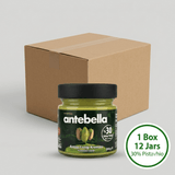 Antebella Spreadable Pistachio Cream (%30 Pistachio) – 1 Box - 12 Jars x 200 g Glass Jar - Aladdin Business