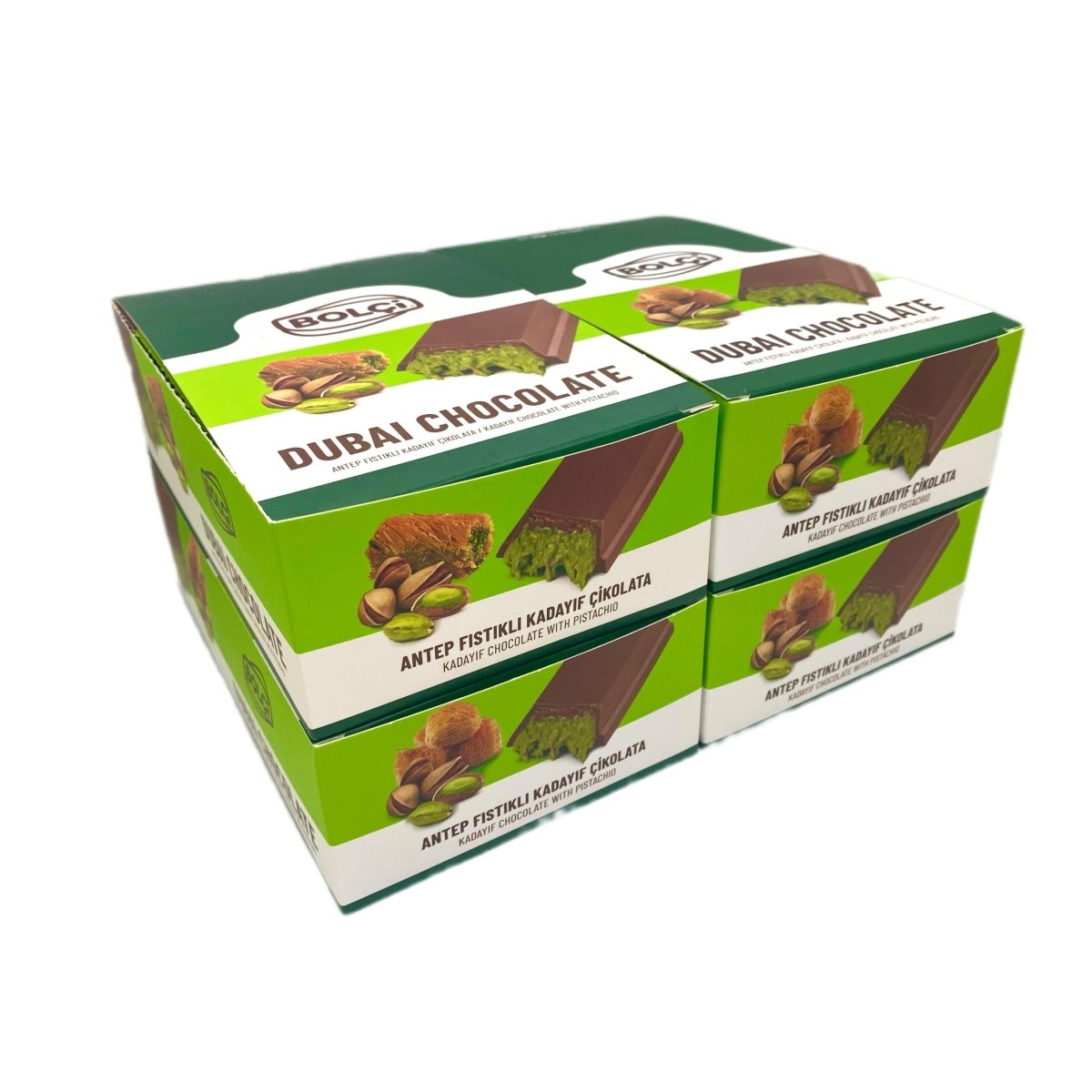 Antep Pistachio & Kadayif Dubai Chocolate Bar - 30g x 96 Pieces