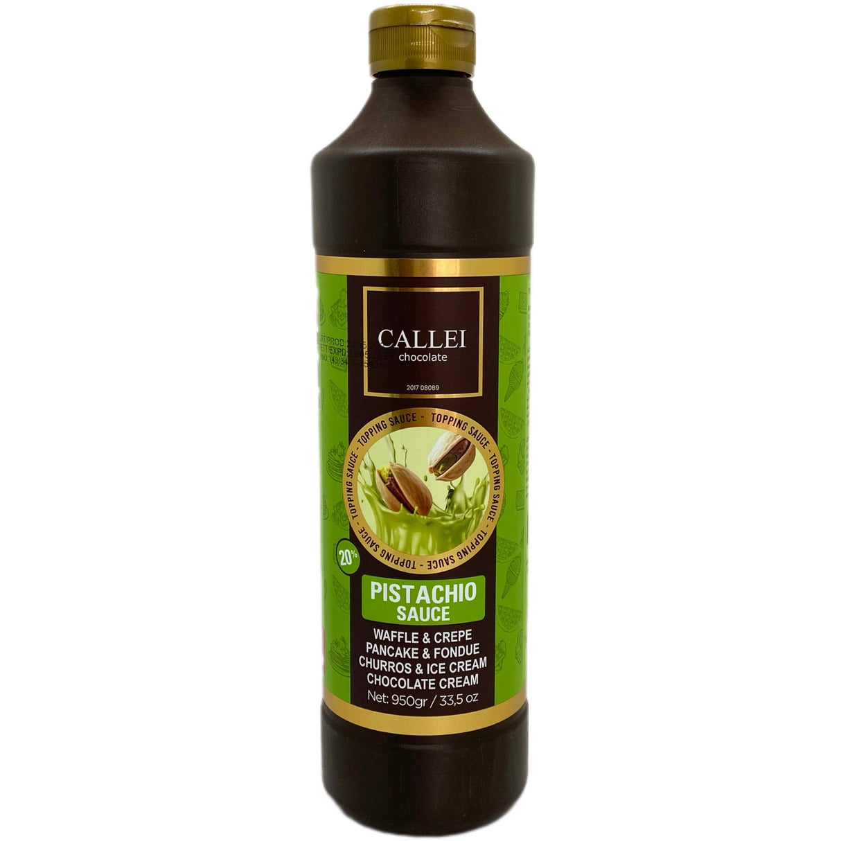 Antep Pistachio Sauce with 20% Pistachio - 950gr x 8 Bottles