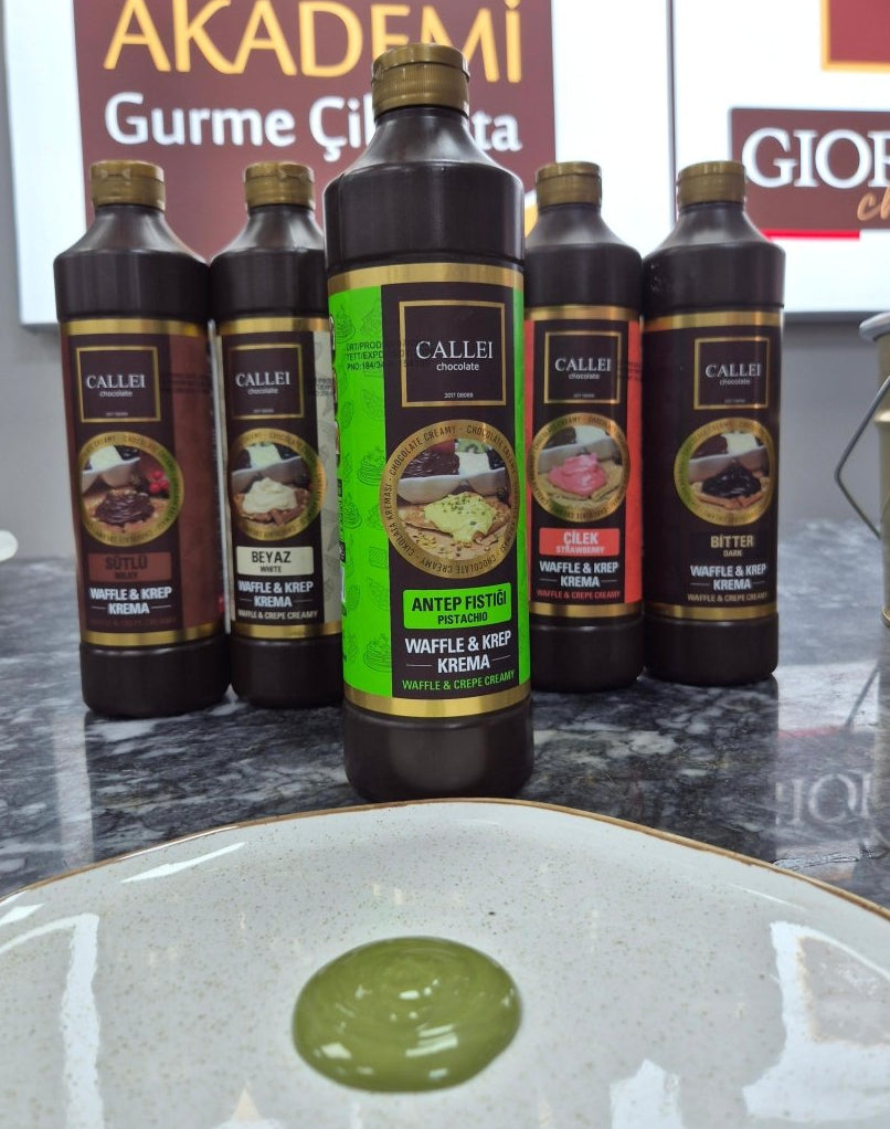 Antep Pistachio Sauce with 6% Pistachio - 1 kg x 8 Bottles