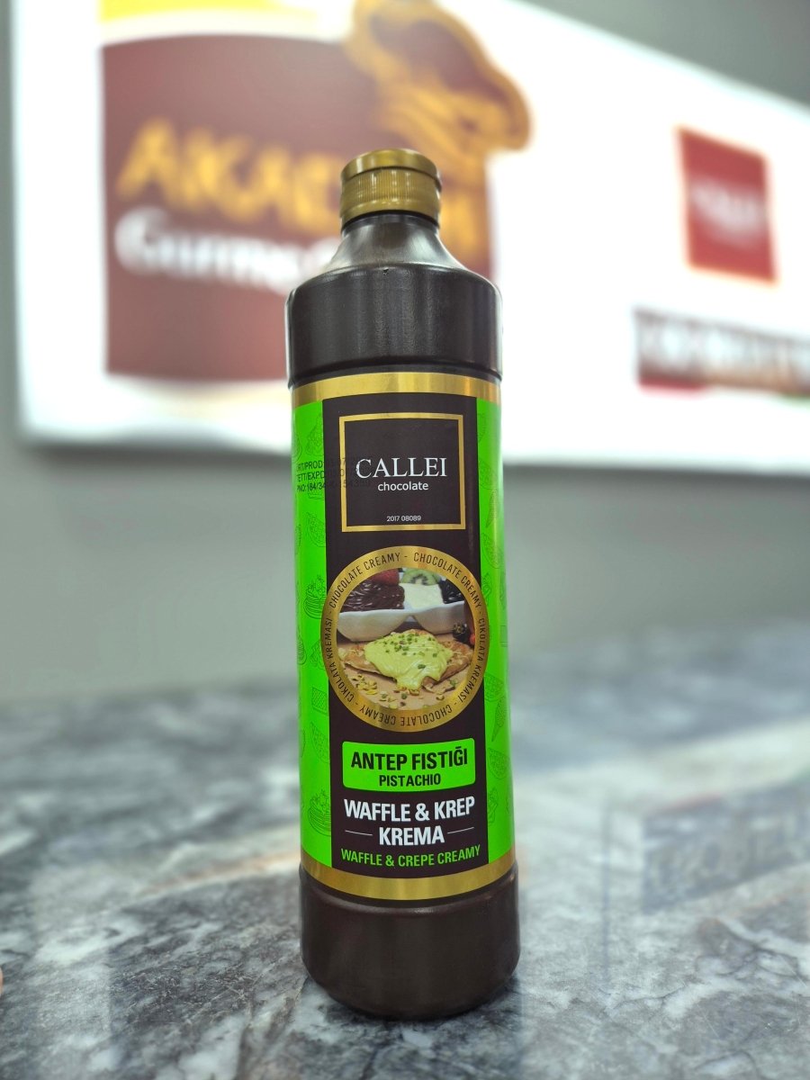 Antep Pistachio Sauce with 6% Pistachio - 1 kg x 8 Bottles