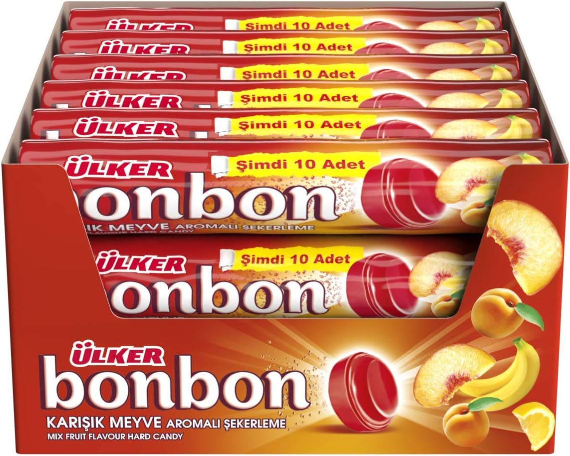 Premium Assorted Fruit Flavored Hard Candy - 1 Case - 216 Packs x 36g Each