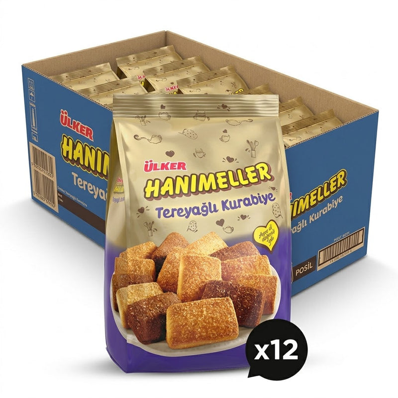 Hanimeller Butter Cookies Bag - 150g x 12 Bags