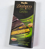Dubaco Premium Dubai Style Dark Chocolate with Pistachio Cream & Crispy Kadaif - 36 Pieces x 200g