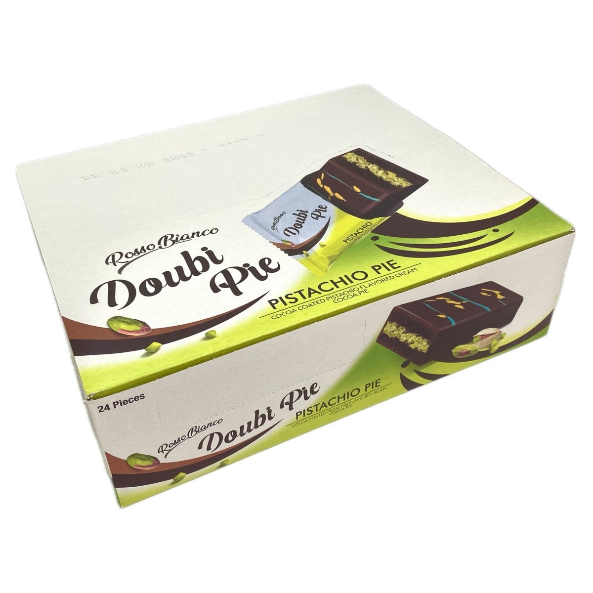 Dubai Cocoa & Pistachio Doubi Pie Cake - 144 Pieces x 40 gr