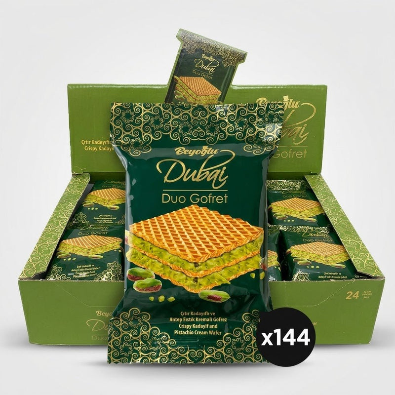 Beyoglu | Dubai Duo Wafer (Pistachio and Kadayif Cream Filled) - 36g - Aladdin Business