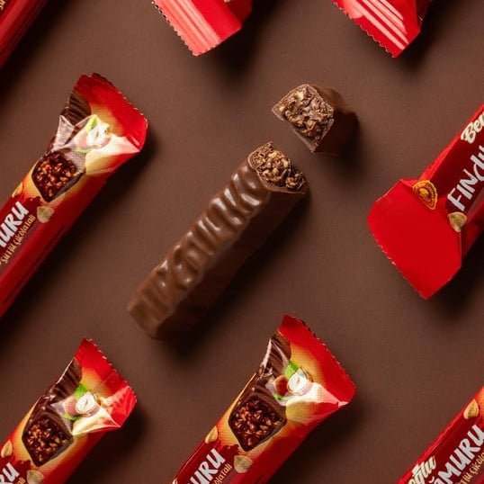 Beyoglu Hazelnut Rain Premium Chocolate Bar with Chopped Roasted Hazelnuts - 1.23 oz (35g) - Aladdin Business