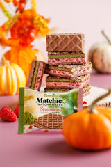 Matchico Premium Matcha Wafer - Strawberry Cream - 144 Pieces x 32g