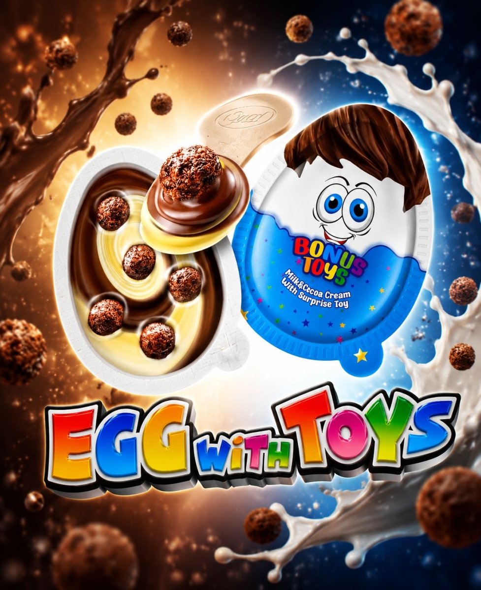 Bonus Toys Plastic Egg Chocolate with Toys (Blue) – 20 g (144 pcs / Case) - Aladdin Business