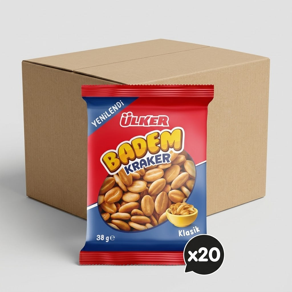 Almond Crackers - 38g x 20 Pieces