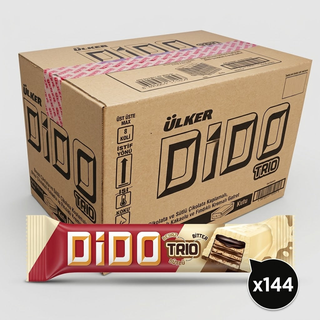 Dido Chocolate Covered Wafer Square - 37g x 144 Bars