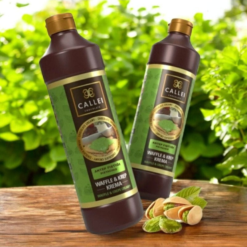 Antep Pistachio Sauce with 6% Pistachio - 1 kg x 8 Bottles