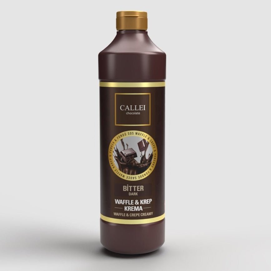 Callei Bitter Chocolate Sauce for Waffle, Pancake, Crepe & Fondue 1000gr - Aladdin Business