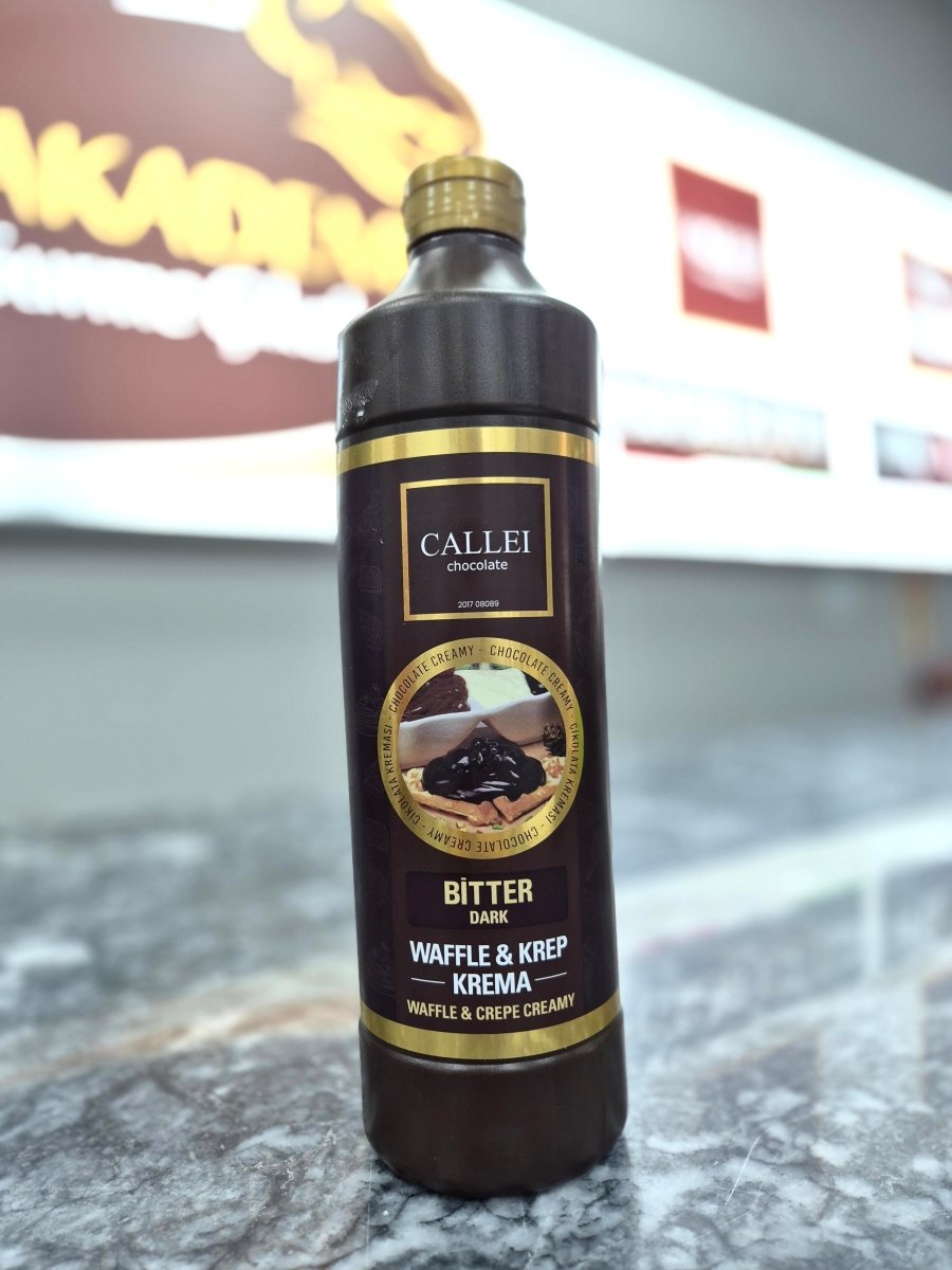 Callei Bitter Chocolate Sauce for Waffle, Pancake, Crepe & Fondue 1000gr - Aladdin Business