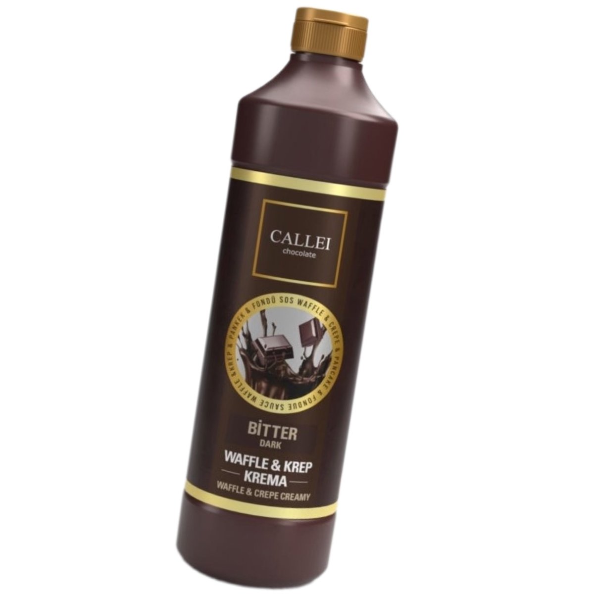 Callei Bitter Chocolate Sauce for Waffle, Pancake, Crepe & Fondue 1000gr - Aladdin Business
