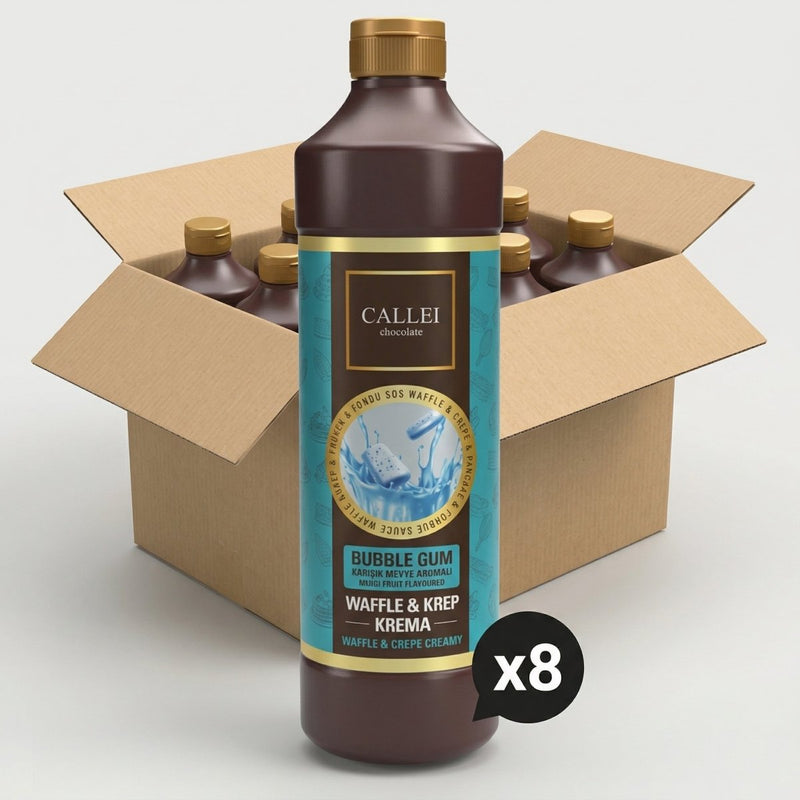 Callei Bubble Gum Cream for Waffle, Pancake & Desserts 1000gr - Aladdin Business