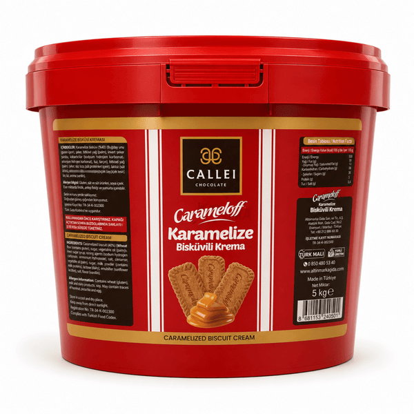 Callei Premium Caramelized Biscuit Cream – 1 Bucket - 5 kg - Aladdin Business