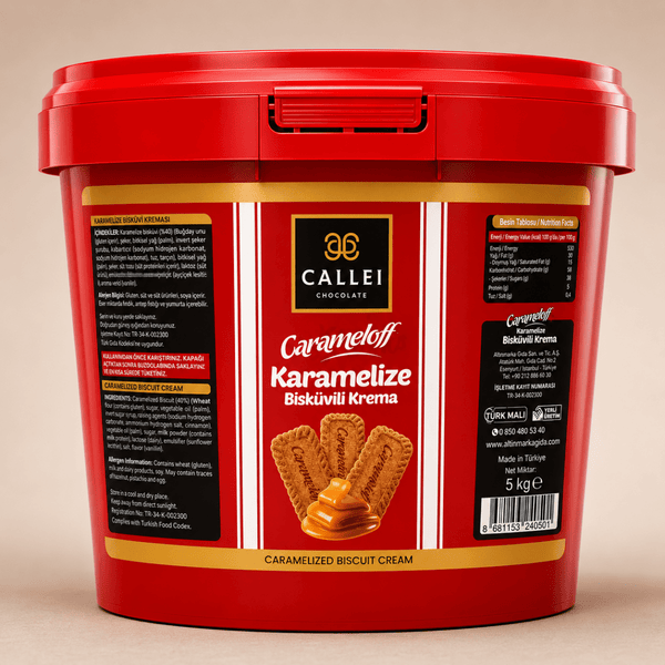 Callei Premium Caramelized Biscuit Cream – 1 Bucket - 5 kg - Aladdin Business