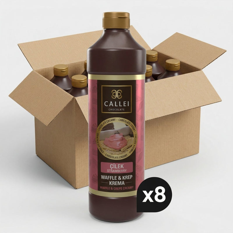 Callei | Strawberry Cream for Waffle & Crepe 1000gr - Aladdin Business