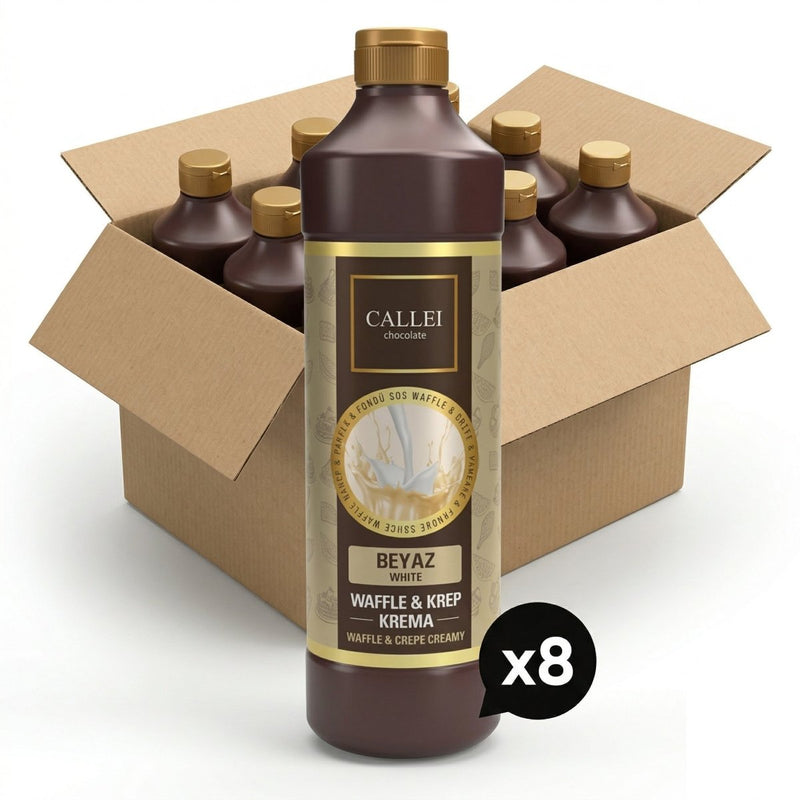 Callei White Chocolate Cream for Waffle, Pancake, Crepe & Fondue 1000gr - Aladdin Business