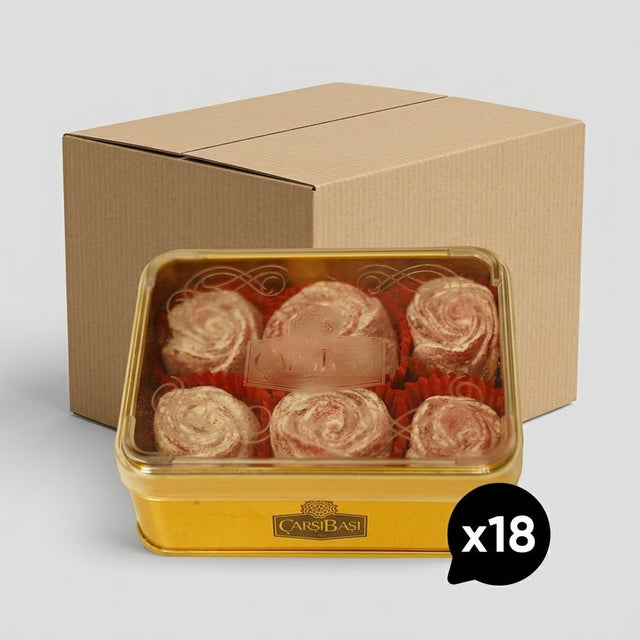 Carsibasi Artisan Roselight Turkish Delight - 140g Premium Tin Box - Aladdin Business