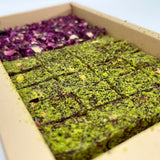 Premium Assorted Turkish Delight (Double Pistachio & Rose Petal) - 14 Pieces x 300g