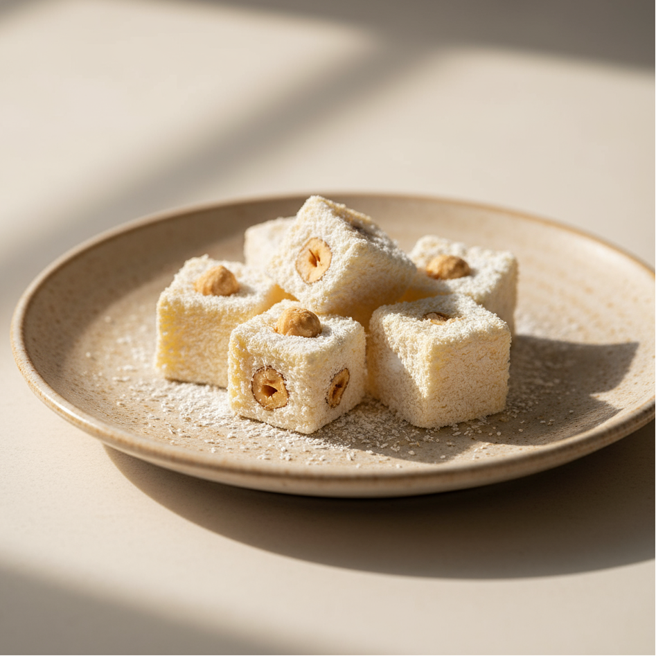 Premium Gluten-Free Sultan Turkish Delight with Hazelnut - 12 Pieces x 500g