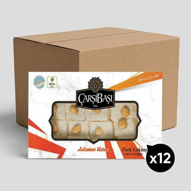Carsibasi Premium Gluten - Free Sultan Turkish Delight with Hazelnut - 500g Box - Aladdin Business