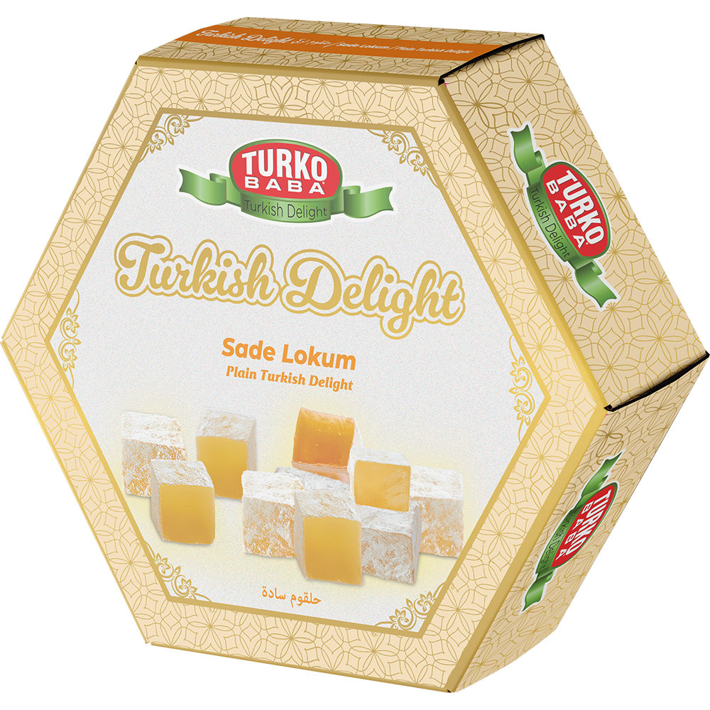 Classic Plain Turkish Delight Lokum - 16 x 250g