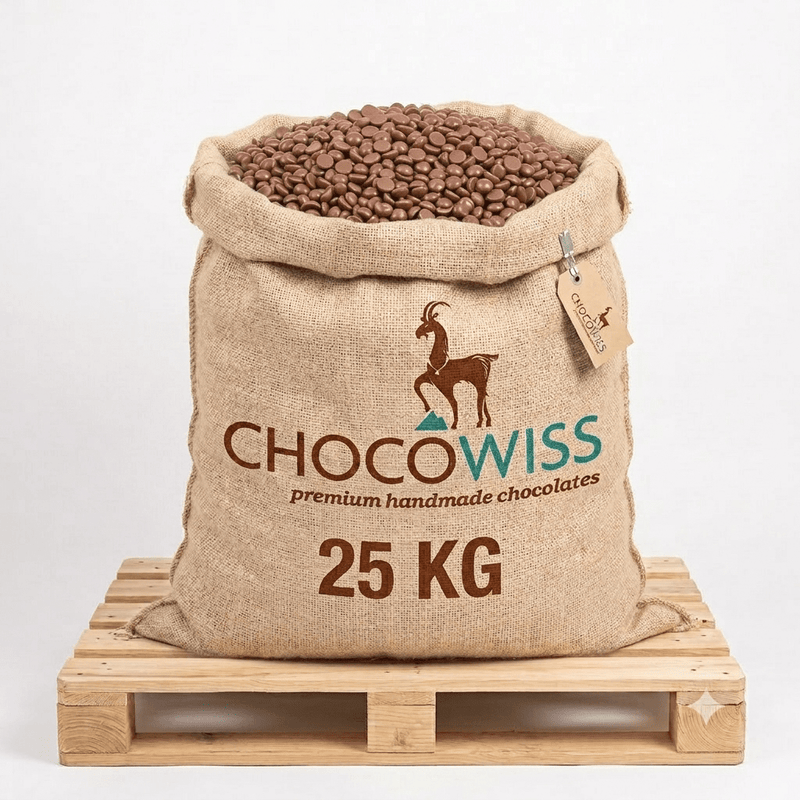 Chocowiss Premium Dairy-Free Dark Chocolate 48% - 25kg - Aladdin Business