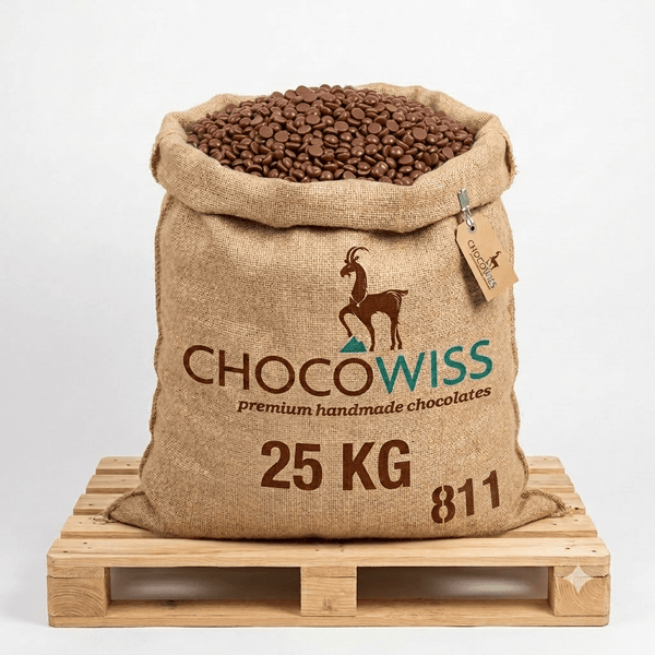 Chocowiss Premium Dark Chocolate Couverture 811 54.5% - 25kg - Aladdin Business