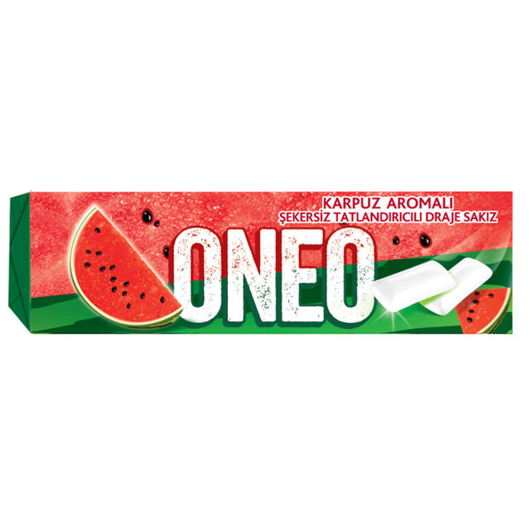 Professional Watermelon Flavored Coated Gum - 1 Case - 180 Packs x 14g Each