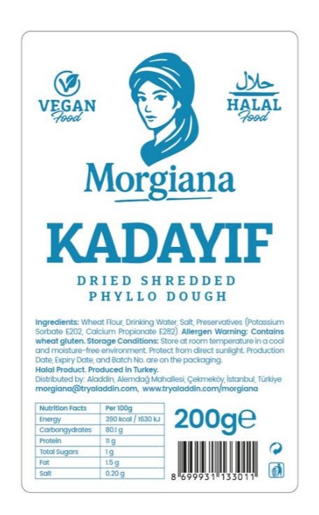 Dried Kataifi/Kadayif - Bulk Shredded Phyllo Dough - 16lb (7.25kg)