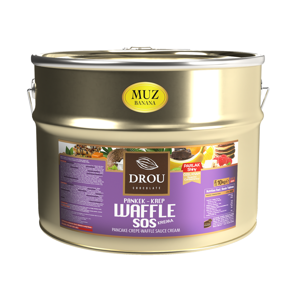 Drou Banana Chocolate Sauce for Waffle, Crepe & Pancake (10kg) - TryAladdin