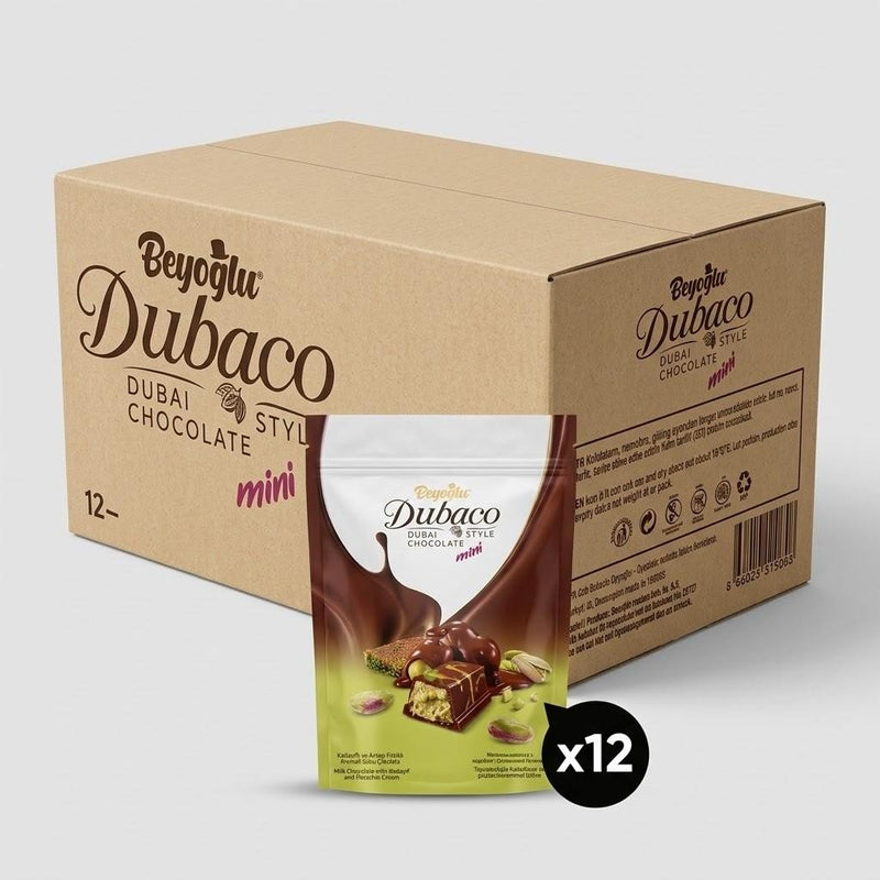 Dubaco Mini Dubai Style Chocolate - 12 Bags x 250g - Aladdin Business