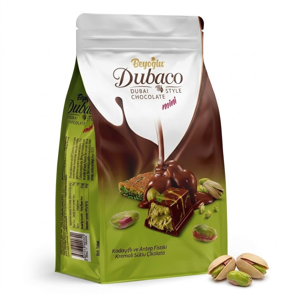 Dubaco Mini Dubai Style Chocolate - 12 Bags x 250g - Aladdin Business