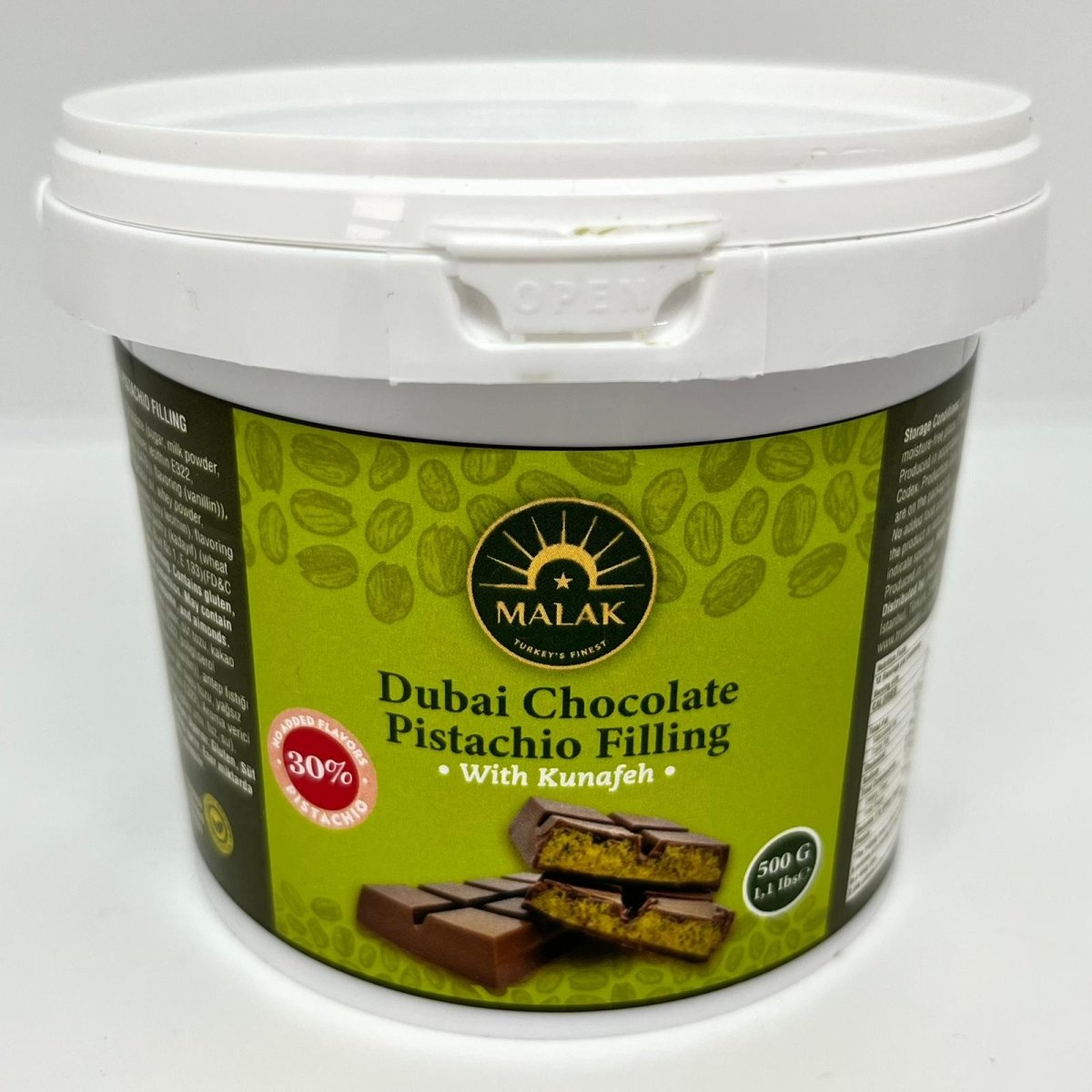 Dubai Chocolate Pistachio Filling with Kunafeh - 30% Pistachio - Aladdin Business