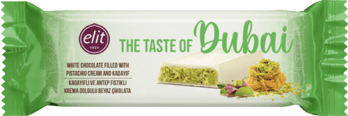 Elit Dubai White Chocolate with Pistachio Cream and Crispy Kataifi - 30g - Aladdin Business