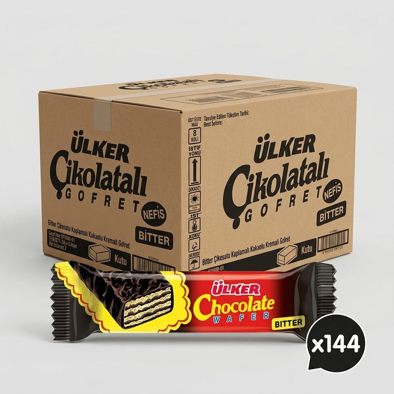 Dark Chocolate Covered Wafers - 36g x 144 Pieces