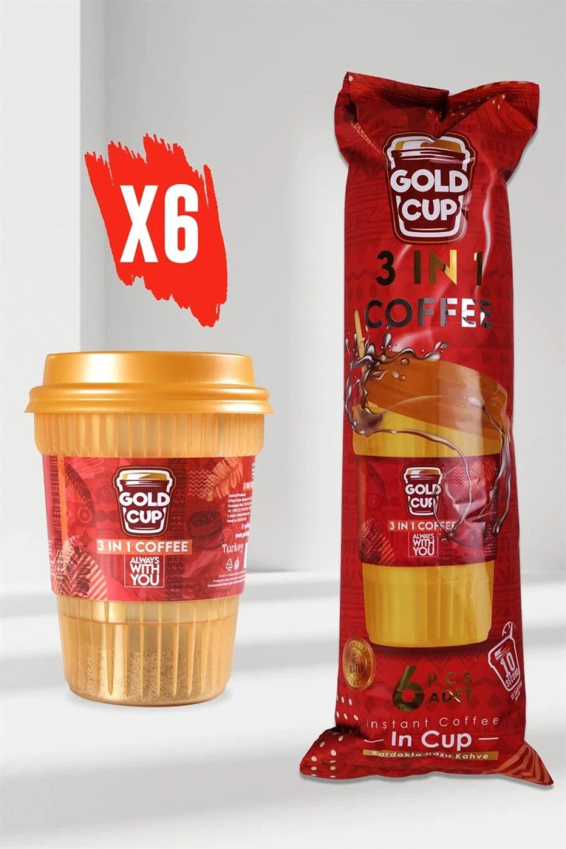 Gold Cup 3-in-1 Instant Coffee Cups | Case of 120 - Aladdin Business