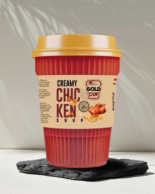 Gold Cup Creamy Chicken Instant Soup Cups | Case of 120 - Aladdin Business