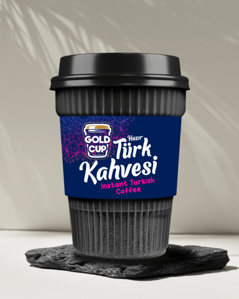 Gold Cup Instant Turkish Coffee Cups | Case of 120 - Aladdin Business