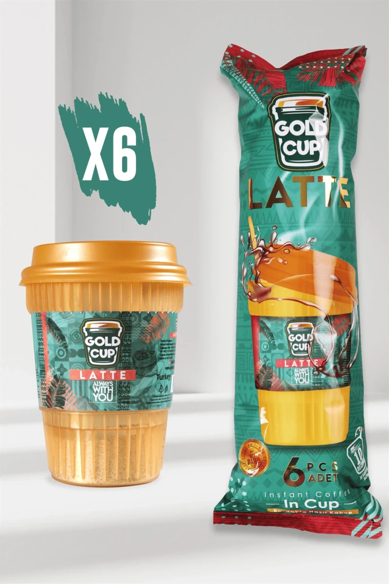 Gold Cup Latte Instant Coffee Cups | Case of 120 - Aladdin Business