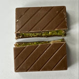 Gourmet Knafeh Pistachio Chocolate Squares - 14g x 75 Count Round Box - Aladdin Business